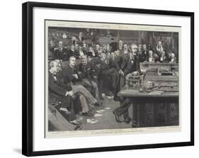 The Opening of Parliament, Session of 1892, the Treasury Bench-Thomas Walter Wilson-Framed Giclee Print