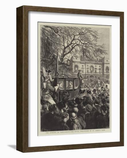 The Opening of Parliament, the Royal Procession in St James's Park-Godefroy Durand-Framed Giclee Print