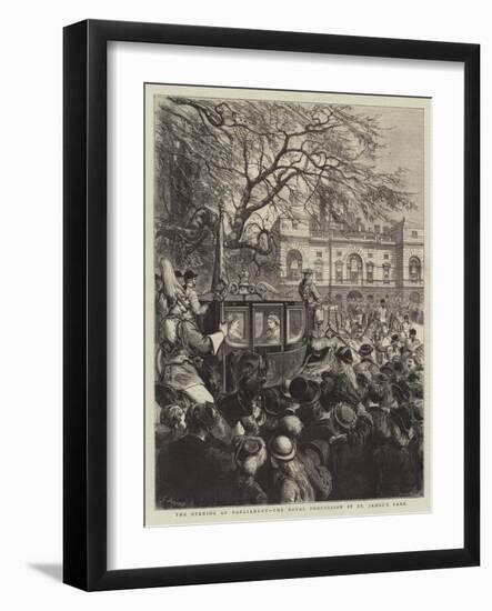 The Opening of Parliament, the Royal Procession in St James's Park-Godefroy Durand-Framed Giclee Print