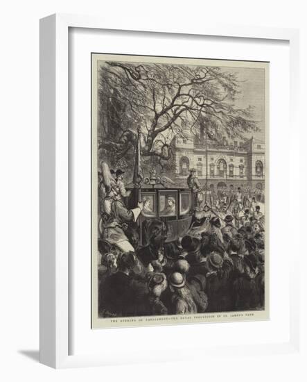 The Opening of Parliament, the Royal Procession in St James's Park-Godefroy Durand-Framed Giclee Print