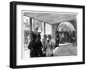 The Opening of Parliament, Westminster, London, 1866-William Barnes Wollen-Framed Giclee Print