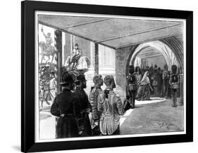 The Opening of Parliament, Westminster, London, 1866-William Barnes Wollen-Framed Giclee Print