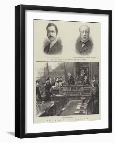 The Opening of Parliament-William Heysham Overend-Framed Giclee Print