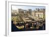 The Opening of Railway Line from Naples to Portici, 1840-Salvatore Fergola-Framed Giclee Print