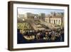 The Opening of Railway Line from Naples to Portici, 1840-Salvatore Fergola-Framed Giclee Print