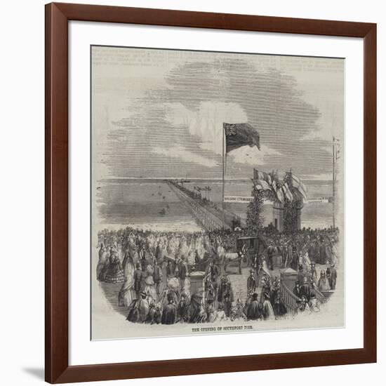 The Opening of Southport Pier-null-Framed Giclee Print