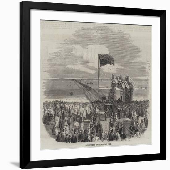 The Opening of Southport Pier-null-Framed Giclee Print