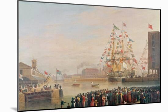 The Opening of St. Katherine's Dock, 25th October 1828-William John Huggins-Mounted Premium Giclee Print