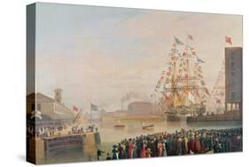 The Opening of St. Katherine's Dock, 25th October 1828-William John Huggins-Stretched Canvas