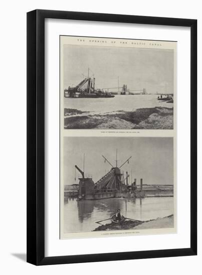 The Opening of the Baltic Canal-null-Framed Giclee Print