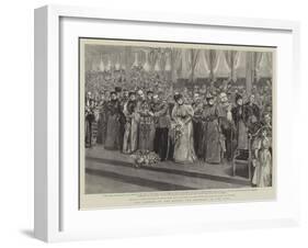 The Opening of the Bridge, the Ceremony on the Dais-null-Framed Giclee Print