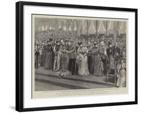 The Opening of the Bridge, the Ceremony on the Dais-null-Framed Giclee Print