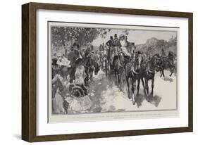 The Opening of the Coaching Season, the Meet of the Coaching Club at the Powder Magazine, Hyde Park-Frank Craig-Framed Giclee Print