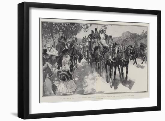 The Opening of the Coaching Season, the Meet of the Coaching Club at the Powder Magazine, Hyde Park-Frank Craig-Framed Giclee Print