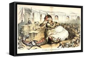 The Opening of the Congressional Session, 1887-Joseph Keppler-Framed Stretched Canvas