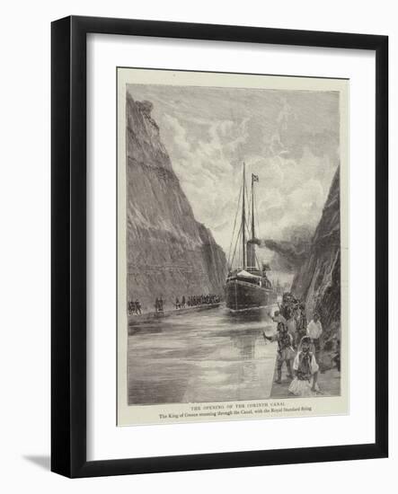 The Opening of the Corinth Canal-null-Framed Giclee Print