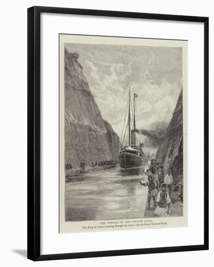 The Opening of the Corinth Canal-null-Framed Giclee Print