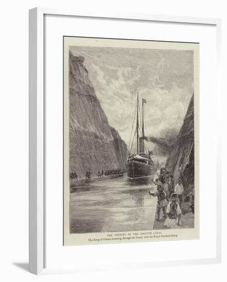 The Opening of the Corinth Canal-null-Framed Giclee Print