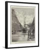 The Opening of the Corinth Canal-null-Framed Giclee Print