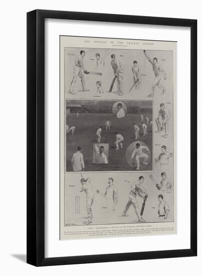 The Opening of the Cricket Season-Ralph Cleaver-Framed Premium Giclee Print