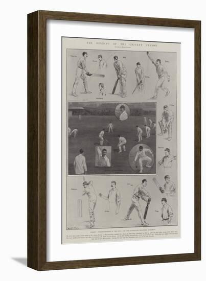 The Opening of the Cricket Season-Ralph Cleaver-Framed Giclee Print