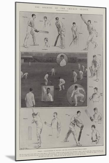 The Opening of the Cricket Season-Ralph Cleaver-Mounted Giclee Print