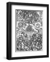 The Opening of the Fifth and Sixth Seals, 1498-Albrecht Durer-Framed Giclee Print