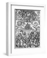 The Opening of the Fifth and Sixth Seals, 1498-Albrecht Durer-Framed Giclee Print