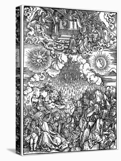 The Opening of the Fifth and Sixth Seals, 1498-Albrecht Durer-Stretched Canvas