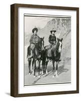 The Opening of the Golden West Exhibition at Earl's Court: How the Divided Skirt Works-null-Framed Photographic Print