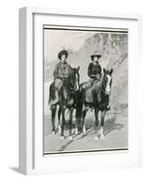 The Opening of the Golden West Exhibition at Earl's Court: How the Divided Skirt Works-null-Framed Photographic Print