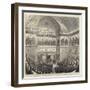 The Opening of the Italian Parliament, King Victor Emmanuel Reading His Speech-null-Framed Giclee Print