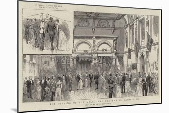 The Opening of the Melbourne Centennial Exhibition-null-Mounted Giclee Print