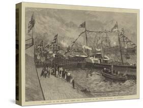 The Opening of the New Royal Albert Dock at Woolwich by the Duke and Duchess of Connaught-William Lionel Wyllie-Stretched Canvas