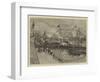 The Opening of the New Royal Albert Dock at Woolwich by the Duke and Duchess of Connaught-William Lionel Wyllie-Framed Giclee Print