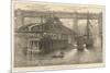 The Opening of the New Swing Bridge at Newcastle-On-Tyne on June 15th 1876-null-Mounted Art Print