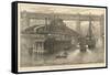 The Opening of the New Swing Bridge at Newcastle-On-Tyne on June 15th 1876-null-Framed Stretched Canvas