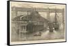 The Opening of the New Swing Bridge at Newcastle-On-Tyne on June 15th 1876-null-Framed Stretched Canvas