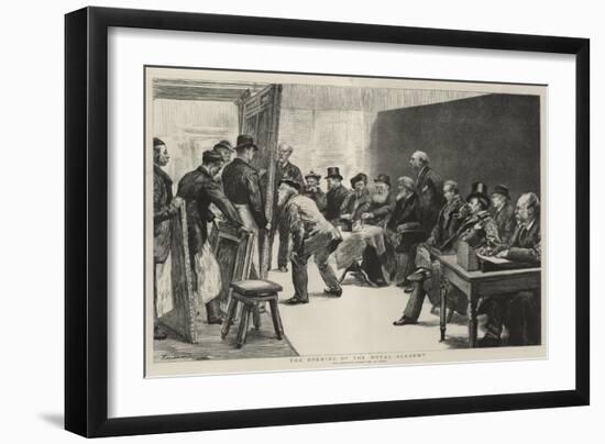 The Opening of the Royal Academy-Charles Paul Renouard-Framed Giclee Print