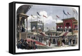 The Opening of the Suez Canal, Port Said, Egypt, 17 November 1869-null-Framed Stretched Canvas