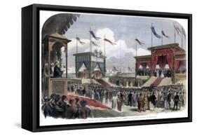 The Opening of the Suez Canal, Port Said, Egypt, 17 November 1869-null-Framed Stretched Canvas