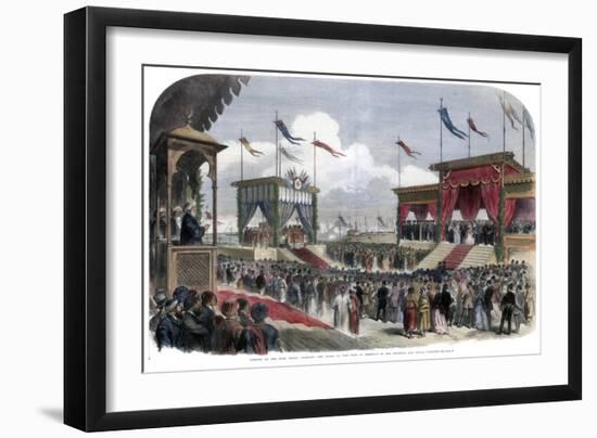 The Opening of the Suez Canal, Port Said, Egypt, 17 November 1869-null-Framed Giclee Print