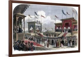 The Opening of the Suez Canal, Port Said, Egypt, 17 November 1869-null-Framed Giclee Print