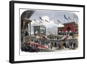 The Opening of the Suez Canal, Port Said, Egypt, 17 November 1869-null-Framed Giclee Print