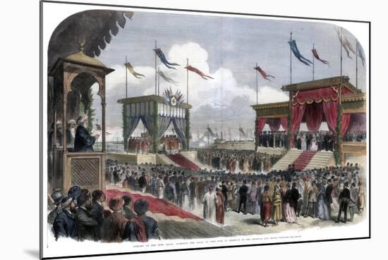 The Opening of the Suez Canal, Port Said, Egypt, 17 November 1869-null-Mounted Giclee Print
