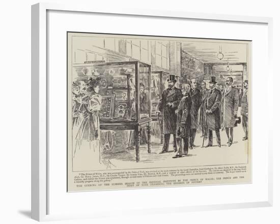 The Opening of the Summer Season of the Imperial Institute by the Prince of Wales-null-Framed Giclee Print