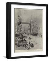 The Opening of the Tower Bridge by Hrh the Prince of Wales-William Lionel Wyllie-Framed Giclee Print