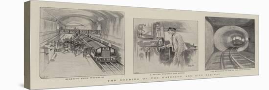 The Opening of the Waterloo and City Railway-null-Stretched Canvas