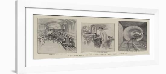 The Opening of the Waterloo and City Railway-null-Framed Giclee Print