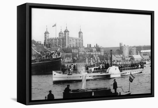 The Opening of Tower Bridge, London, 1894-null-Framed Stretched Canvas